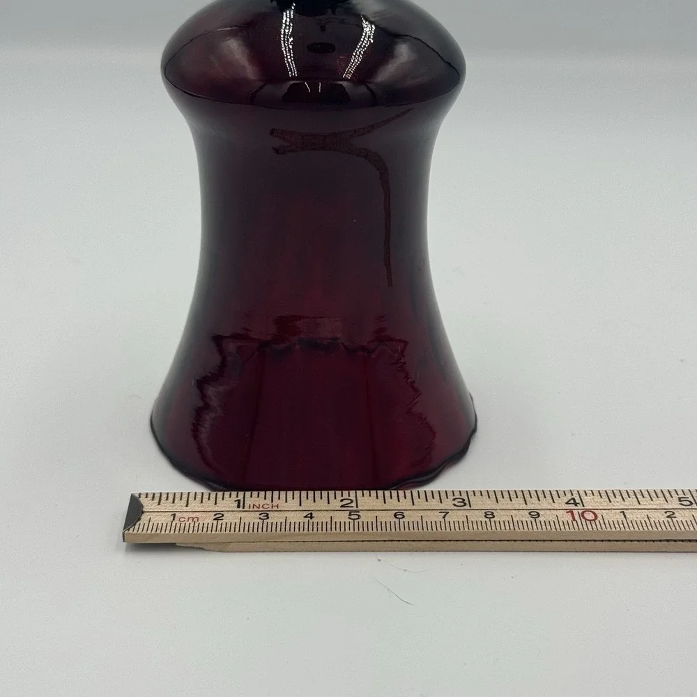 VTG Ruby‎ Red Glass Tulip Shade 5